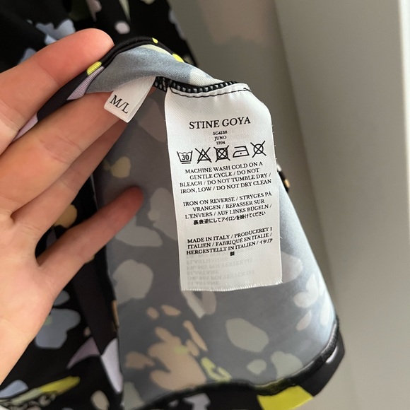 STINE GOYA Black and Blue Long Sleeve Tee - Picture 10 of 12